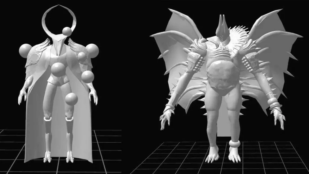 WIP 3D models for raid bosses