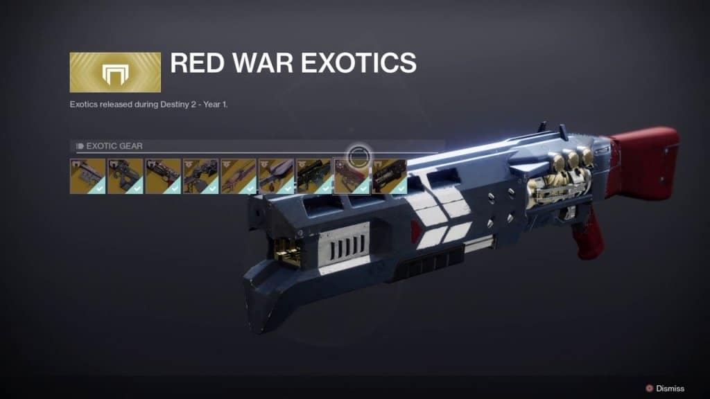 Red War Exotic Destiny 2