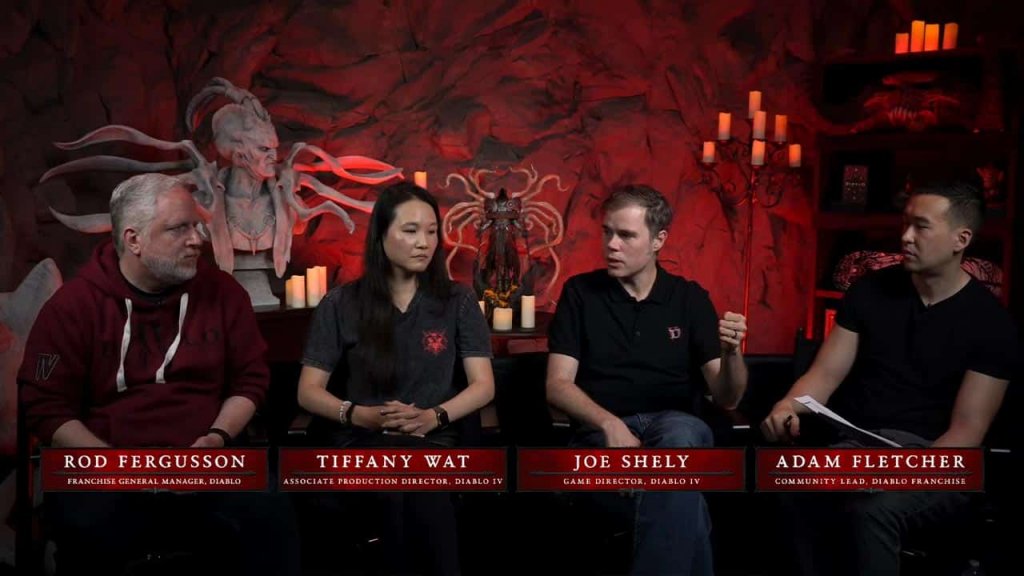 Speakers of Diablo 4 Live Stream